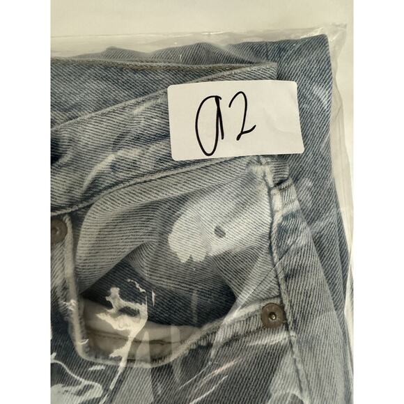 AGOLDE JEANS 90'S HIGH RISE PINCH WAIST STRAIGHT DISTRESSED SIZE 23 #54667 - Picture 16 of 16